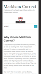 Mobile Screenshot of markhamcorrect.com